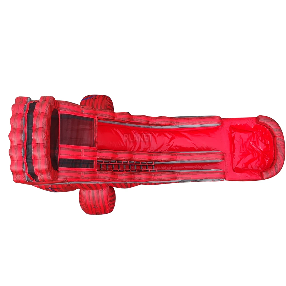 Commercial Grade Red Water Slide Inflatable Commercial Inflatable Stair Slide