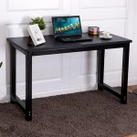 Computer Desk PC Laptop Table Wood Study Home Office Furniture (Black 1)