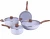 Import Cookware Set Coating Kitchen Sets Desgin 7pcs Aluminum Nonstick with Glass Lid Woks Hot Sale Marble Aluminum Alloy 2020 New from China