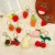 Import Creative  Crochet Woven Fruit Bag Pendant Handmade Knitted Carrot Strawberry Cherry Key Chains from China