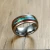 Import Creative Design Engagement Abalone Shell Ring Wholesale Tungsten Carbide Rings Mens Wood Ring from China