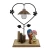 Import Creative lovers small night lights wrought iron jewelry resin crafts valentine&#x27;s day gifts from China