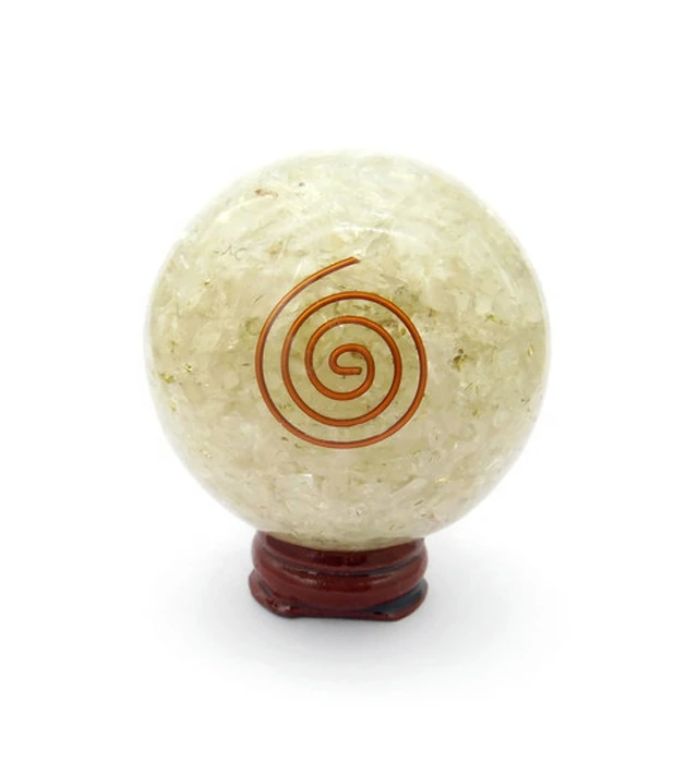 Crystal Quartz Orgone Healing & Meditation Sphere Ball: Wholesaler, Supplier and Manufacturer of Agate Stone Products Export