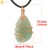 Import CSJA wholesale copper wire wrap irregular bead crystal necklace healing pendant charm for men women G196 from China