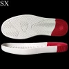 Cup sole white and red colors pure rubber material sizes 35-45 sneakers shoes outsole