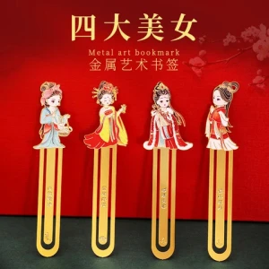 Custom Creative 3d Metal Bookmark Laser Forged Steel Animal Diamond Art Stocked Cute Custom Enamel Metal Bookmark With  Logo
