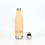 Custom double wall vacuum insulated stainless steel thermos vacuum flask Swelling cola shape sport water bottle