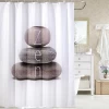 Custom eco-friendly animal printed antibacterial shower curtain