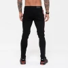 Custom Mens Super Stretch Skinny Distressed Jeans with Heavy Knee Rips