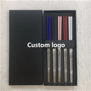 Custom Metal Titanium Chopsticks Stainless Steel Chopstick For Wedding Gift Souvenirs