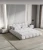 Import Custom Minimalist Leather Up-holstered Beds Storage King Size Bedding Frame Creamy Floating Queen Bed Set with Nightstand from China