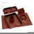 Import Custom Multi-function Leather Desk Organizer Desktop Stationery Set from China
