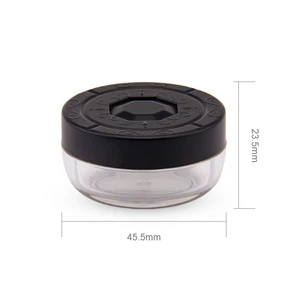 Custom plastic single round eyeshadow container case for eye shadow