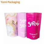 custom printed stand up aluminum foil doypack pouch 16 oz packaging bags for bath salts and herbs
