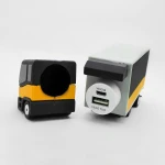 Custom PVC Truck Shaped Car Charger Power Bank Customers Made Battery Charger 2200mah/2600mah