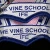 custom school name logo machine woven badge for uniform garment