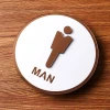 Custom Stainless Steel Led Channel Letter hanging male female  toilet Logo Sign