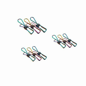 Custom stainless steel rainbow clothes pegs hanging clips cheap laundry pins wholesale