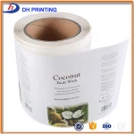 Custom Vinyl Adhesive Cosmetic Bottle Packaging Sticker Label