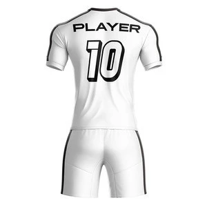 Custom White Football Jersey Soccer Wear Sportswear Type Cheap Soccer Uniforms for Team