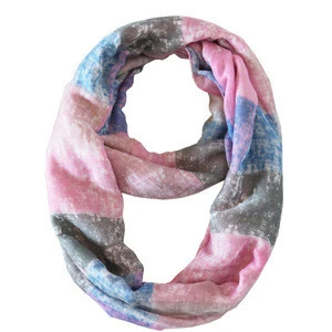 Custom wholesale  custom print fashional infinity scarf for women