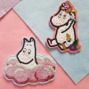 Custom wholesale latest cartoon embroidery reversible sequin unicorn patches for kids clothing