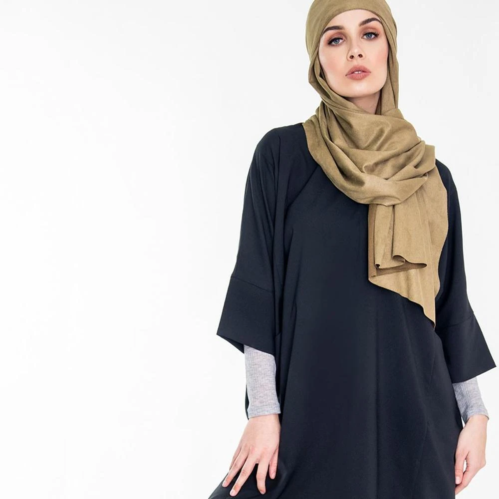 customize shawl hijab suede hijab with a bandana scarf solid color long shawl scarf wholesale muslim fashion women hijabs