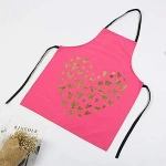 customized cotton fabric aprons with logo custom in cotton