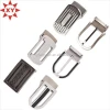 Customized fashion business belt accessories oval zinc alloy belt buckle