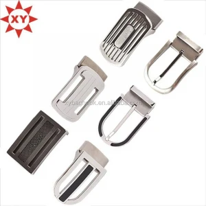 Customized fashion business belt accessories oval zinc alloy belt buckle