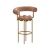 Import Customized Pearl Modern Velvet Metal Stainless Steel Bar Chair from China