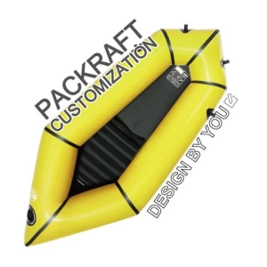 Customized your private label pattern inflatable sit in kayak for 1 person rafting with bicycle