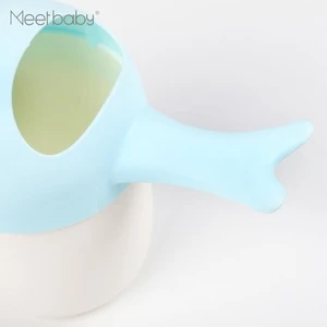 Cute design plastic child shower spoon water kids bath wash hair baby shampoo rinse cup