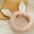 Import Cute Rabbit Ear Hair Accessories Girls Soft Makeup Wide Headband Elastic Rabbit Ears Coral Fleece Headband turtle from China