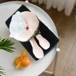 Cute Tissue Paper Box Cover Holders Funny Christmas Gift Toilet Car Paper Towel Hilarious Laughs Butt DIY Home Decor