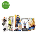 Cylindrical Three-Dimensional Cardboard Display Panel/Advertising Billboard