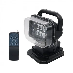 DC12V 50w 6000k CW portable outdoor waterproof remote led searchlight for boat