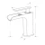 Import Deck mounted bathroom accessories bath basin tap with long spout from China