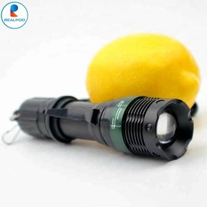 Dimmer LED Light waterproof flashlight Zoom Rechargeable T6 camp hike cycling torch Clip Tactical Adjustable Torch Flashlight