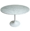 dining room Tulip table / Marble top dining table with fiberglass base