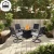 Import Dining Table with Cushions Wicker Garden Outdoor Patio Set for Kitchen Park Courtyard Home Office Use from China