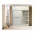 Import Double color wardrobe design furniture aluminum bedroom wardrobe built-in wardrobe with sliding door from China