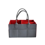 Double Layer Felt Diaper Caddy Baby Diaper Bag