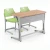 Import Double Table School Furniture Wood Desktop Table from China