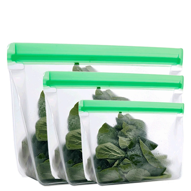 Dropshipping Food grade waterproof peva Ziplock Storage Bag foodsaver bags food storage containers reusable sandwich bag
