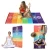 Import Dropshipping Tassels Single Rainbow Chakra Tapestry Towel Mandala Boho Stripes Yoga 7 Energy Points Yoga Tapestry from China