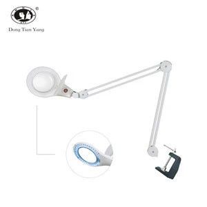 DTY professional salon beauty led magnifying glass table lamp clip equipment