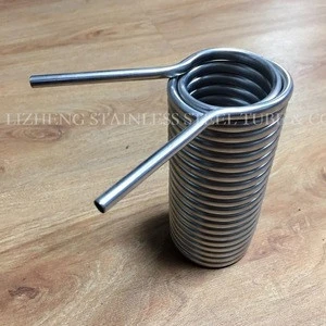 Dual-Layer Helical Tubing Coil Heat Exchanger Helical Stainless Steel Tube Coil