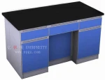 Durable School Chemical Laboratory Table Furniture Set with Drawers & Cabinet & Water Tank & Water Faucet & Socket