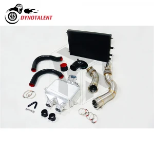 Dyno CNC intercooler kits and downpipe and black radiator and charge pipe S55 m3 m4 f80 f82 3.0T 2014+